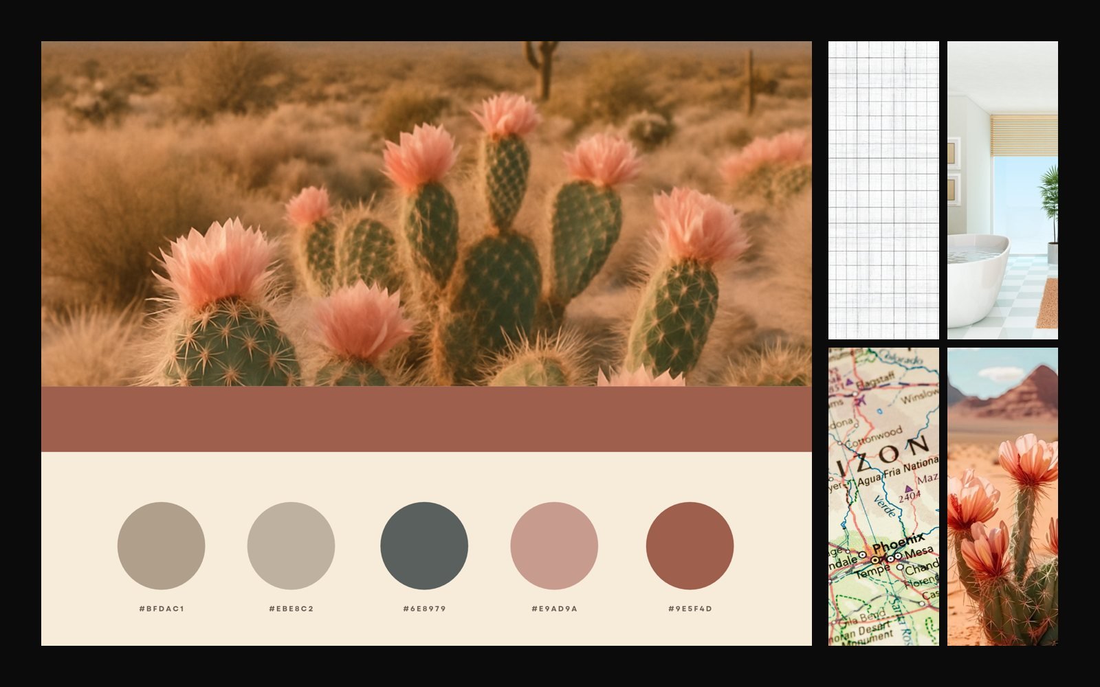Desert Brand Board, Brand board by Hillary Scott