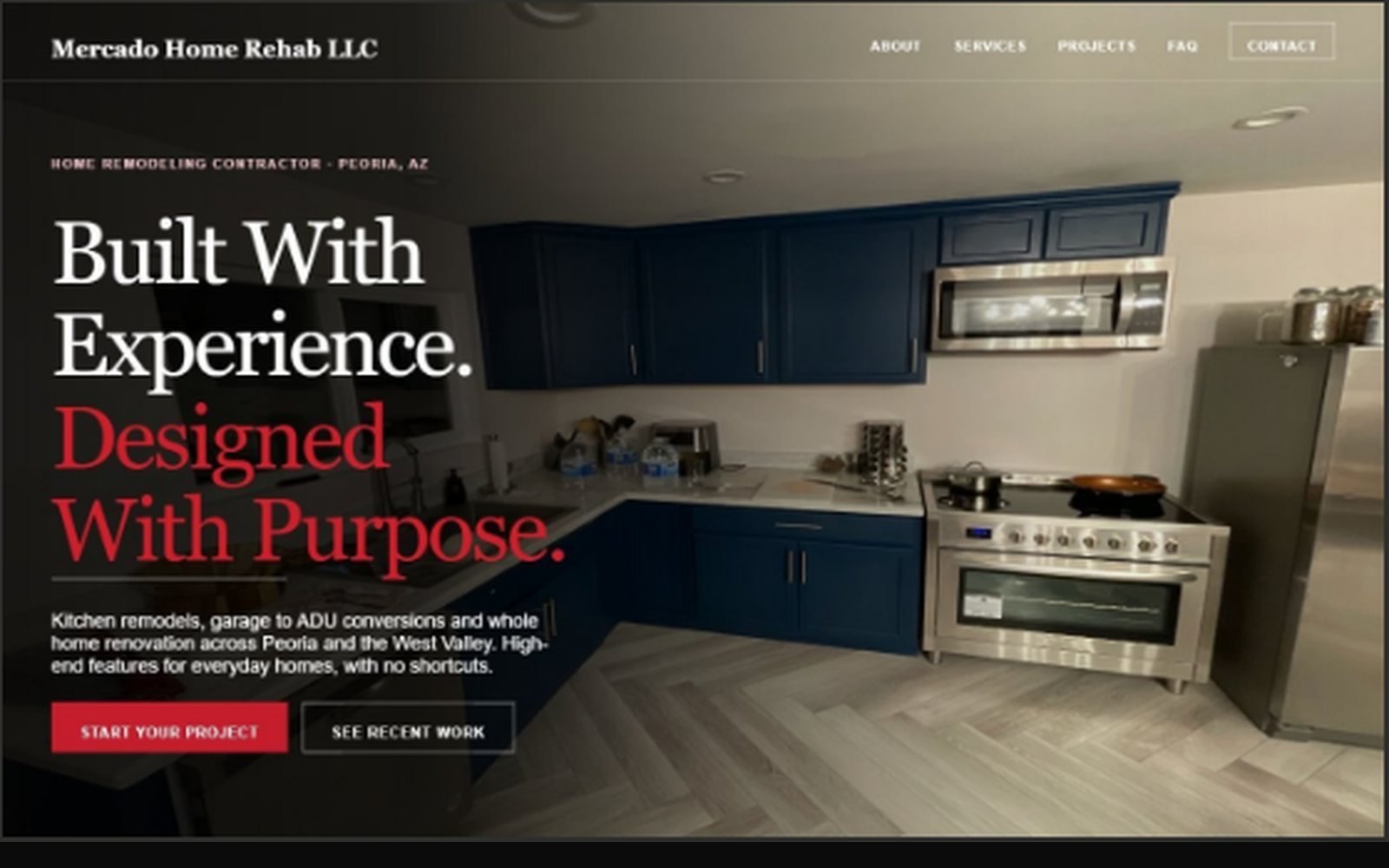 Mercado Home Rehab, Live website by Hillary Scott