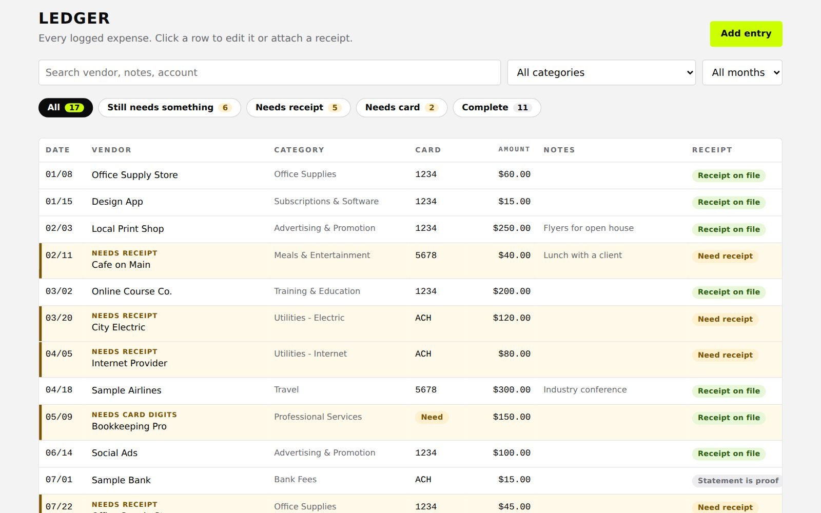 Client Expense Portal, picture 1